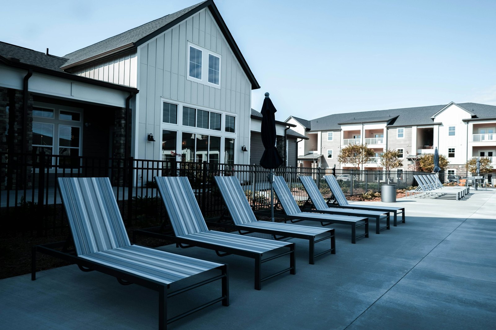 Apartment community exterior